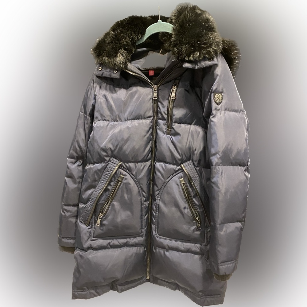 Navy Blue Vince Camuto Puffer Coat